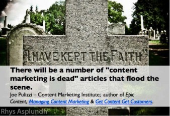 tombstone-content marketing death prediction