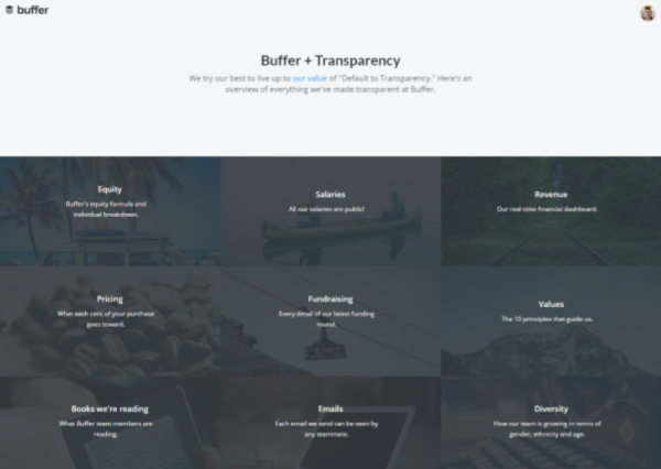 An image showing Buffer's website.